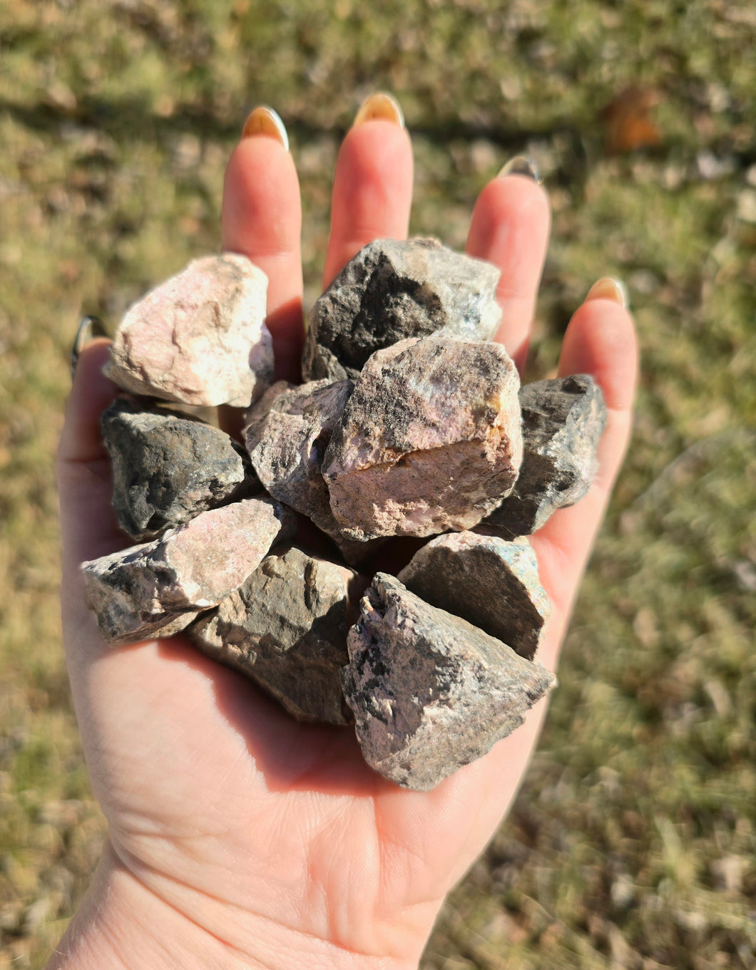 Raw Rhodonite